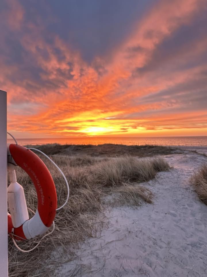 Strand nær Villa Hou