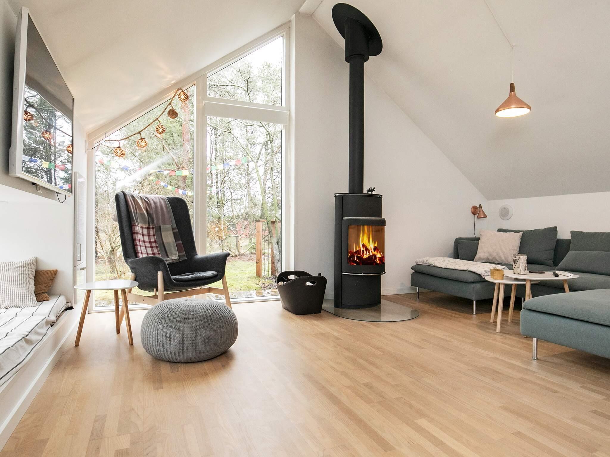 Villa Hou stue med udsigt